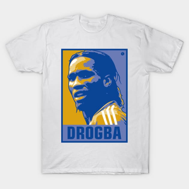 Drogba T-Shirt by DAFTFISH